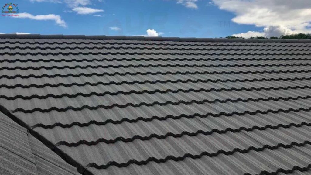iron crystal stone coated tile